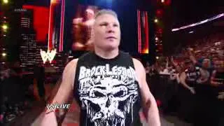 Brock Lesnar returns to WWE 4/2/12 *HD*