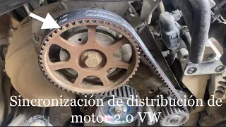 Sincronización de banda de distribución de VW JETTA ,IBIZA,GOLF 2.0 🚙