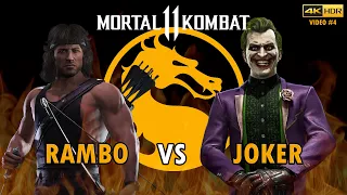 RAMBO VS JOKER - Mortal Kombat 11 Ultimate [4K]