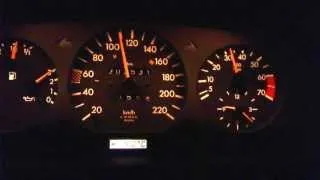 Mercedes Benz W124 230 CE acceleration 0-100