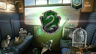 Hogwarts Express ◈ Slytherin Wagon Edition | Harry Potter inspired ASMR Ambience | Relax Train Ride