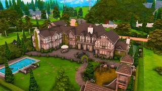 🖤Tudor Style Mansion🖤 | Sims 4 Speedbuild | No CC! | Lofi music 🎵