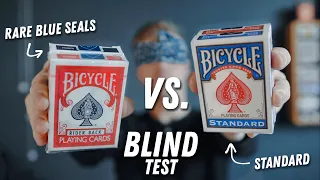 Can you FEEL the DIFFERENCE between PLAYING CARDS?! // THE BLUE SEAL BLIND TEST