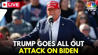 Trump LIVE: Donald Trump Blasts Joe Biden as ‘Bad Guy’ and ‘Total Moron’ | Trump Rally Live | N18G