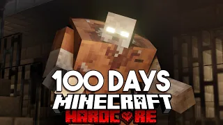 100 Days in a ZOMBIE PRISON BREAK in Minecraft Hardcore