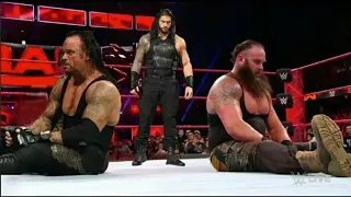 Undertaker vs Braun Strowman vs Roman Reigns -Undertaker Returns Fight Both Strowman and Reigns