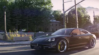 Porsche Taycan | BLENDER CYCLES X CAR ANIMATION