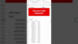 How to use the STOCKHISTORY function in Excel!