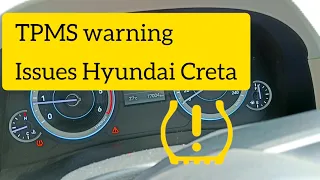 Hyundai Creta TPMS warning strikes again, what to do in such warning lights on MID.