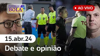 🔴 POSSE DE BOLA COM MAURO CEZAR, ARNALDO, TIRONI, JUCA KFOURI, TRAJANO E DANILO LAVIERI - 15/04/2024