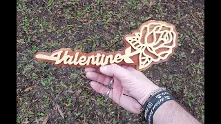 Valentines Day Rose, Scroll Saw Project