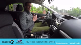 How to use Subaru paddle shifters