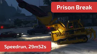 GTA Online - Prison Break (Speedrun, 29m52s / 21m36s) World Record