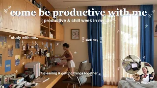 a productive week in my life | high school student, study with me, sick days, come be productive