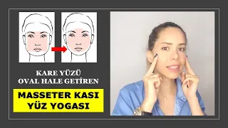 Kare Yüzü Ovalleştirme Egzersizleri | Çiğneme Kasını Gevşeten Masseter Botoks Etkili Yüz Masajı