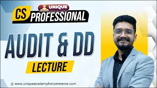 CS Professional New Syllabus June 24 | Audit & DD |  Demo Lecture | CA CS Pavan Sharma