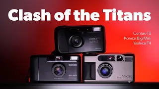 Contax T2 vs Yashica T4 vs Konica Big mini in Amsterdam