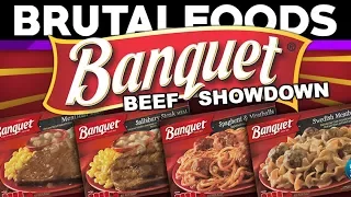 Banquet Beef Showdown - TV Dinner Reviews - brutalfoods