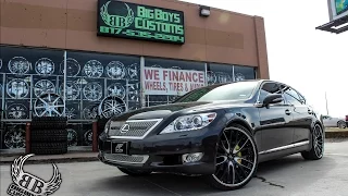 Lexus 460 on 24" Concave Amani Forged Mondo Mesh's done by Big Boys Customs!