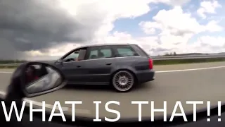 Cocky Porsche 911 messes with the wrong Sleeper Audi RS4