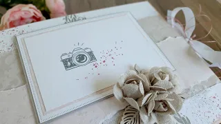 #Miniabum, #Scrapbook mit der Cinch basteln, #Hochzeitsalbum, watch me craft