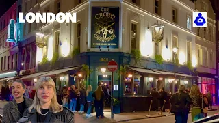 London Easter Walk 🇬🇧 Nightlife, West End, Piccadilly Circus to SOHO | Central London Walking Tour