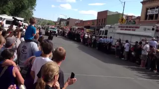 Funeral Procession for the 19 Granite Mountain Hotshots Lost...Prescott, AZ