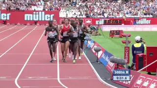 Mo Farah wins Men's 5000m at London Diamond League 2016 FULL RACE