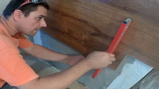 Laying laminate on the wall + 45 °