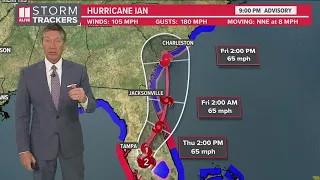 Hurricane Ian downgrades to Category 2 as it moves over Florida