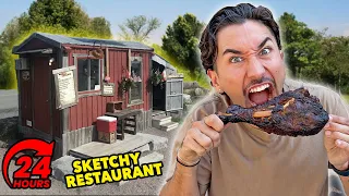 Eating At SKETCHY Restaurants For 24 Hours...(SURPRISING) Part 4
