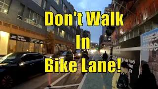 NYC Cycling Incidents Compilation 10 - Blind Pedestrians, Swerving Scooters, Walking In Bike Lanes