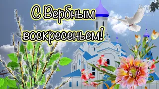 С Вербным воскресеньем! Вербное воскресенье, открытка, поздравление