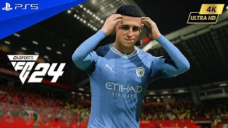 EA FC 24 | Manchester United vs Manchester City - Manchester Derby | PS5 4K