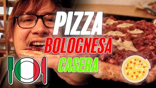 HACIENDO una PIZZA BOLOGNESA 🍕 en CUARENTENA | RECETA para LUCIRSE