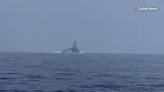 Chinese warship's close encounter with US destroyer
