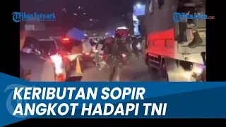 SOPIR NEKAT KEROYOK DANYONIF, Pasukan TNI Serbu Sopir Angkot