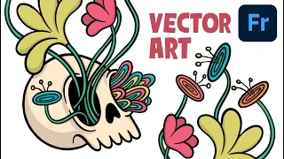 How to Make Vector Art in Adobe Fresco! From Sketch to Final Illustration