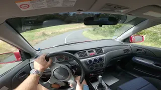 Mitsubishi Lancer Evo 8 | Tomei Ti SCREAMING through the mountain ! [POV]