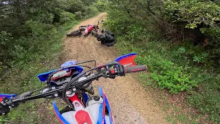 PETITE RANDO ENDURO ENTRE CHUTE POTE ET PLUIE (Drôme)