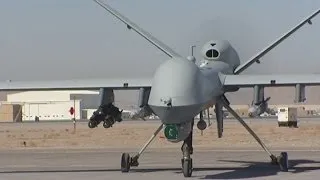Footage inside top secret military drone base