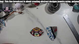 Abstract designs in polymer clay