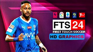 FTS 24 MOBILE HD GRAPHICS UPDATED KITS REAL PLAYER FACE & TATTOO 23/24 MOBILE GAMEPLAY