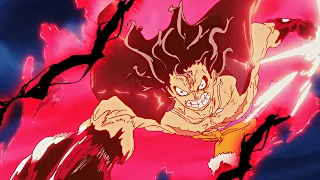 Luffy In Gear 4th & Yamato Conquerors Haki infused Attack Vs. Kaido - One Piece 1049  (English Sub)