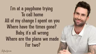 PAYPHONE [LYRICS] (Marron 5)