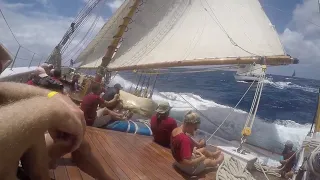 Schooner Columbia rail down in Antigua