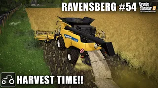 Harvesting Canola & Barley, Baling Straw, Making Hay - Ravensberg #54 Farming Simulator 19 Timelapse