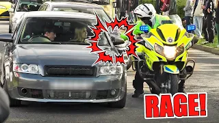 ANGRY Policeman Slams Door of Audi Leaving JapFest 2023!