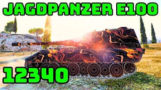 Jagdpanzer E100 - 12340 Damage - Abbey | World of Tanks