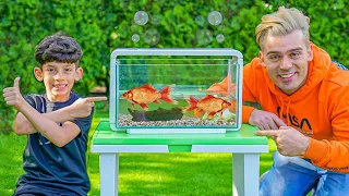 Jason learns to care of fish from store